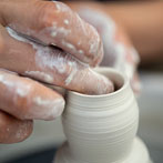 Yuta Segawa working in his studio in London 2019
